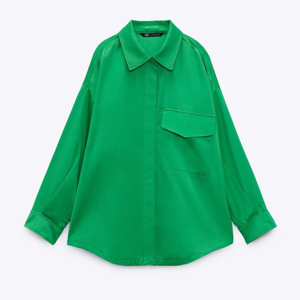 OVERSIZED SATIN EFFECT OVERSH